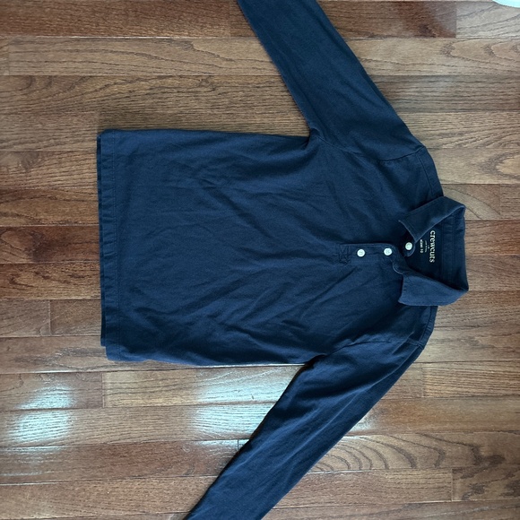 J.Crew boys long sleeve polos- set of 3 blues -size 10- excellent condition! - Picture 10 of 10